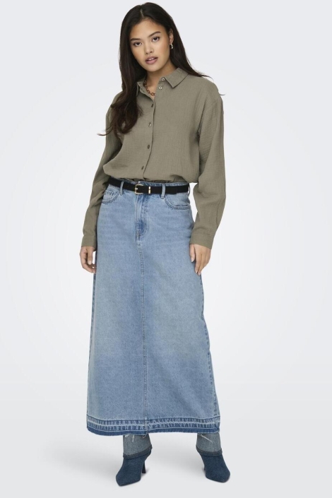 Jacqueline de Yong jdytheis life l/s loose shirt wvn n